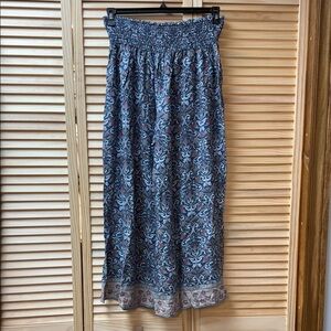Elegant Patterned Wide Leg Pants